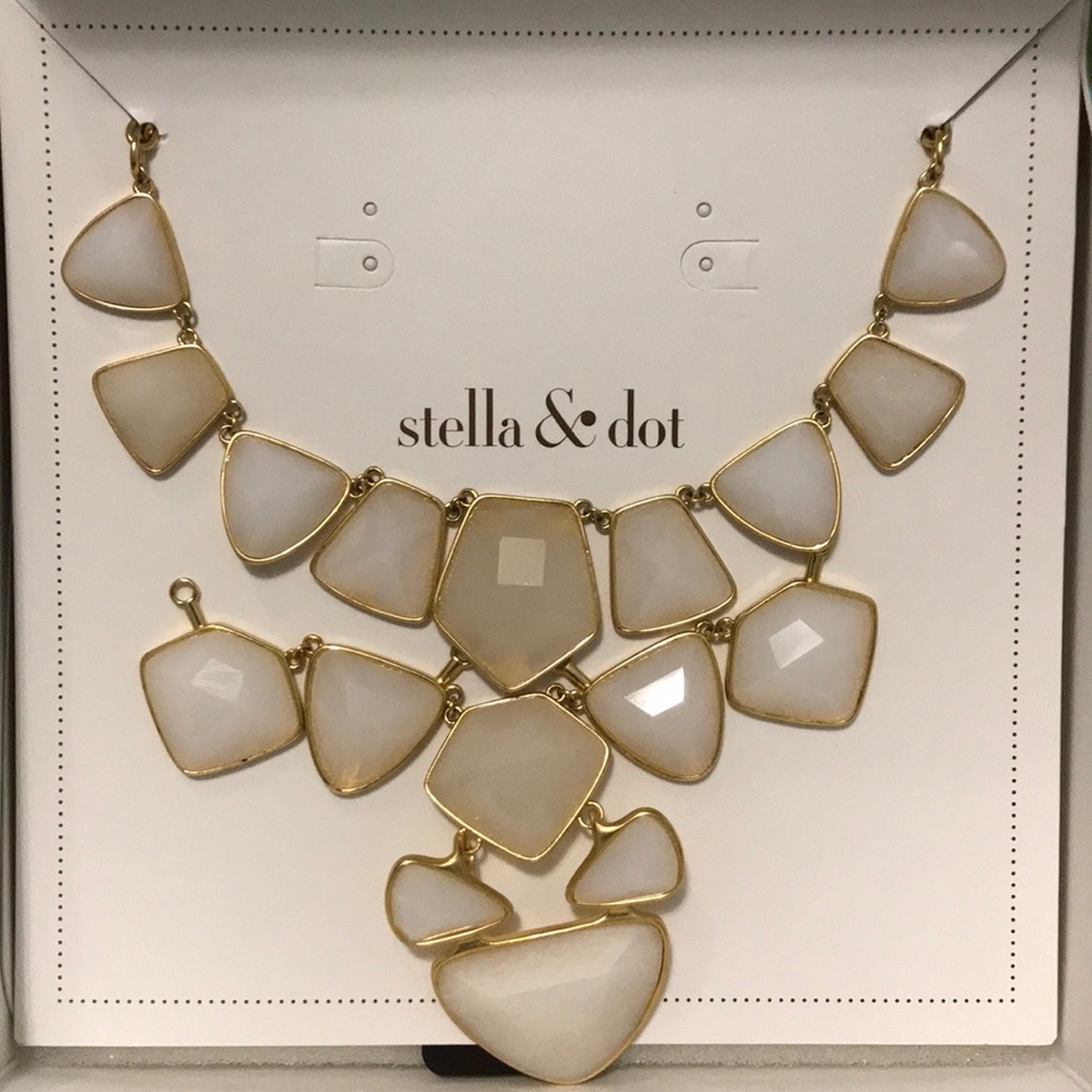 NWT Stella & Dot Geo Stone Necklace